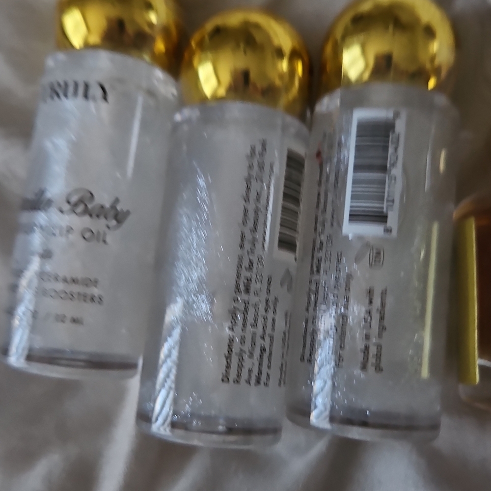 Gold and Clear Body Oil Set